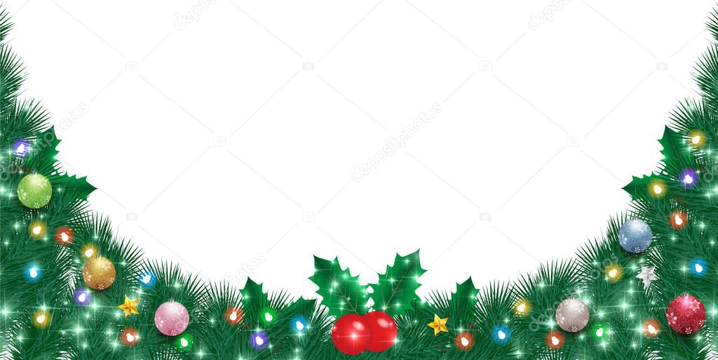 Christmas snow winter light background