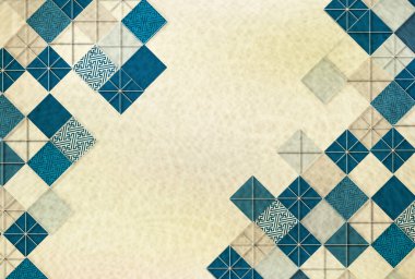 Japon desenli yeni yıl kartı Japon kağıt arka planı