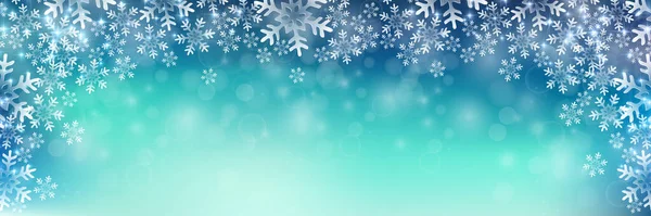 Vánoční Sníh Zimní Světlo Pozadí — Stockový vektor