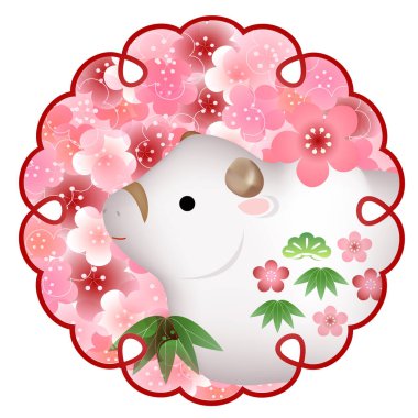 Ox Yeni Yıl Kart Zodiac simgesi