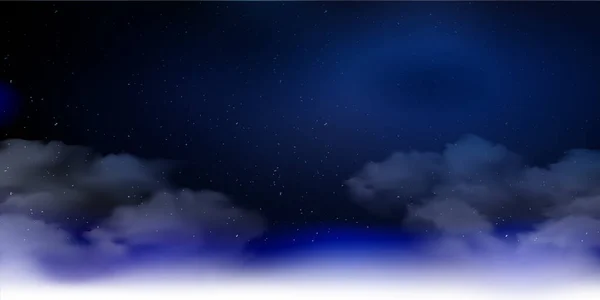 Νυχτερινός Ουρανός Απόκριες Φόντο Τοπίο — Διανυσματικό Αρχείο