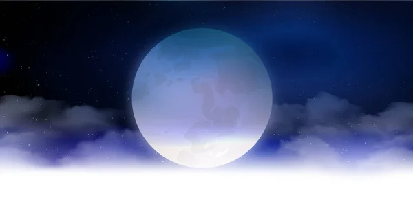 Halloween Mond Beobachtet Fünfzehn Nächte Hintergrund — Stockvektor