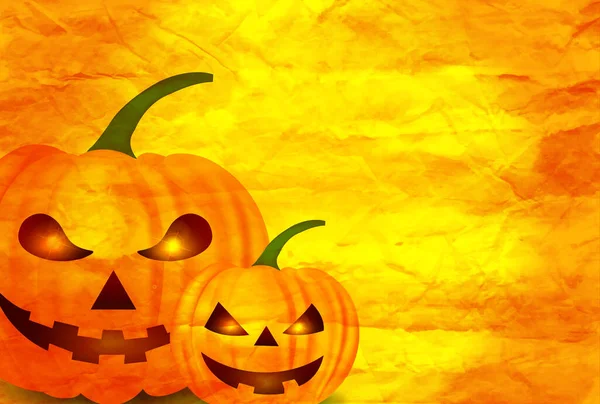 Calabaza Halloween Papel Japonés Fondo — Vector de stock