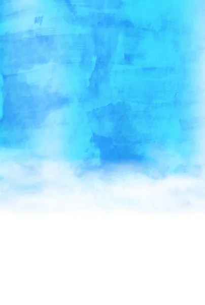 Aquarelle Ciel Paysage Nuage Fond — Image vectorielle