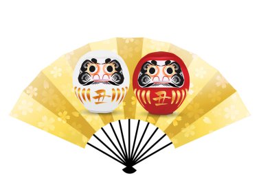 İnek Yeni Yıl Kartı Zodiac simgesi