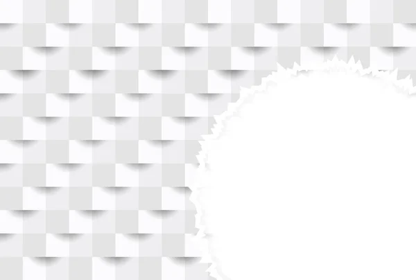 Papier Breken Driedimensionale Silhouet Achtergrond — Stockvector