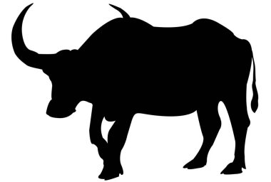 İnek Yeni Yıl Kartı Zodiac simgesi