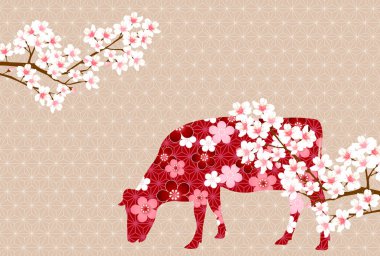 İnek Yeni Yıl kartı Zodiac geçmişi