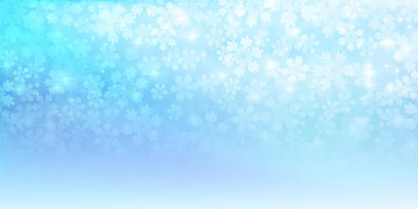 Navidad Nieve Invierno Cielo Fondo — Vector de stock