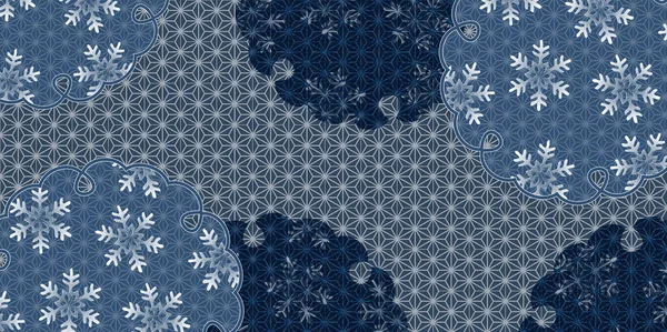 圣诞雪晶冬季背景 — 图库矢量图片