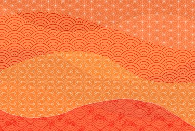 Japon şablonu sonbahar arkaplanı