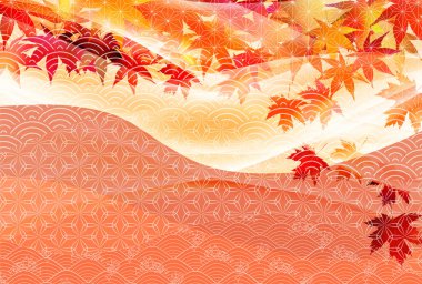 Sonbahar yaprakları akçaağaç sonbahar arkaplanı