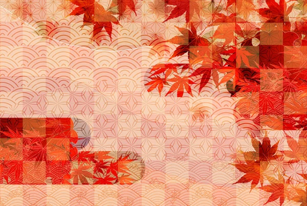 Otoño Hojas Arce Fondo Otoño — Vector de stock