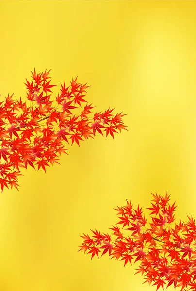 Sonbahar Yaprakları Akçaağaç Sonbahar Arkaplanı — Stok Vektör