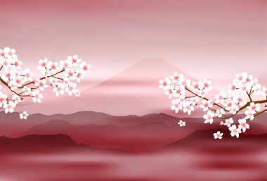 Mt. Fuji Kiraz Çiçeği Yeni Yıl kartı geçmişi