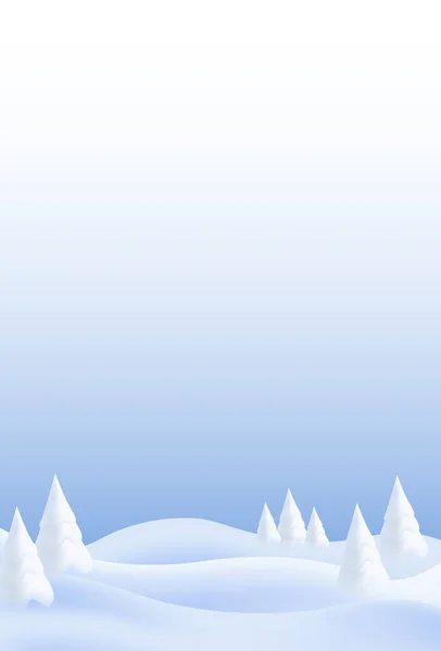 Weihnachten Schnee Winter Himmel Hintergrund — Stockvektor