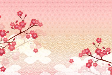 Erik Yeni Yıl Kart Japon şablonu