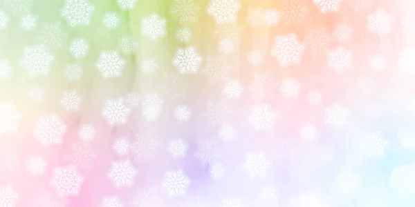 Jul Snö Vinter Akvarell Bakgrund — Stock vektor