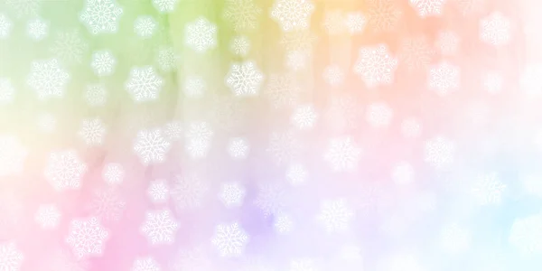 Weihnachten Schnee Winter Aquarell Hintergrund — Stockvektor