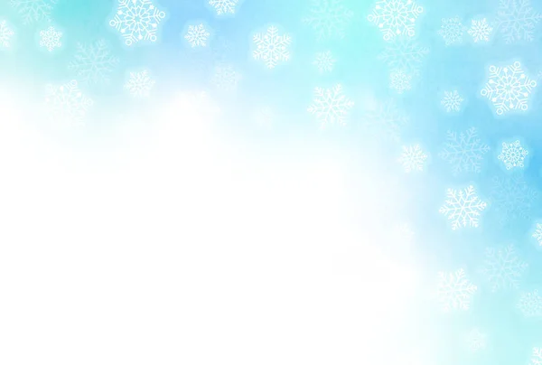 Navidad Nieve Invierno Acuarela Fondo — Vector de stock