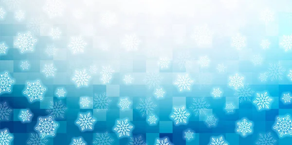 圣诞雪冬水彩画背景 — 图库矢量图片
