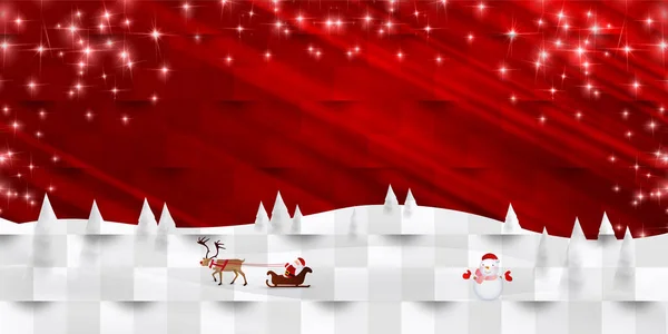 Vánoční Sníh Zimní Akvarel Pozadí — Stockový vektor