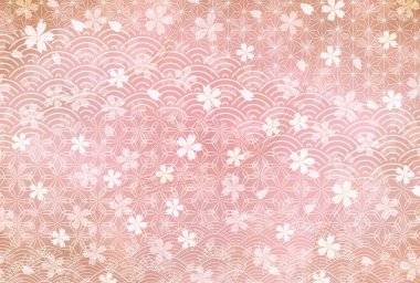 Kiraz Çiçeği Yeni Yıl Kart Japon desenli geçmişi