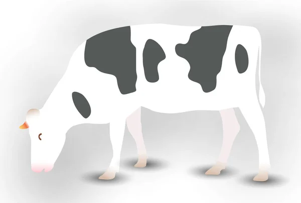 Cartão Ano Novo Vaca Ícone Zodíaco —  Vetores de Stock