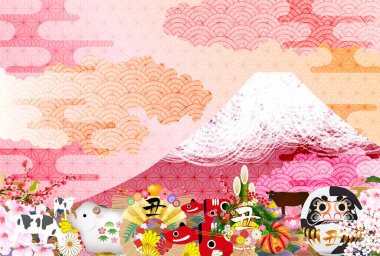 İnek Yeni Yıl kartı Zodiac geçmişi