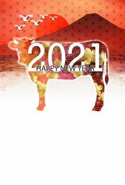 İnek Yeni Yıl kartı Zodiac geçmişi