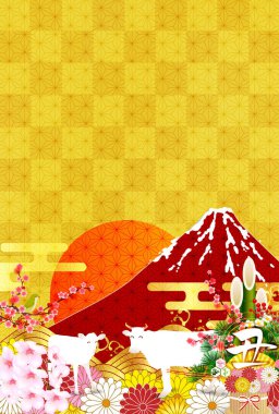 İnek Yeni Yıl kartı Zodiac geçmişi