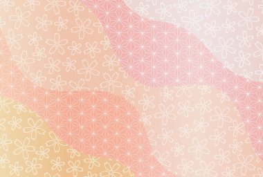 Kiraz Çiçeği Yeni Yıl Kart Japon desenli geçmişi