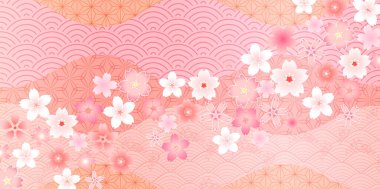 Kiraz Çiçeği Yeni Yıl Kart Japon desenli geçmişi