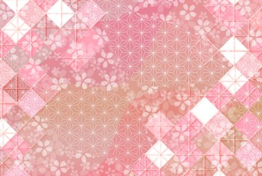 Kiraz Çiçeği Yeni Yıl Kart Japon desenli geçmişi