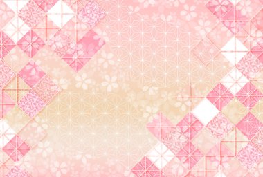 Kiraz Çiçeği Yeni Yıl Kart Japon desenli geçmişi