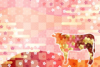 İnek Yeni Yıl kartı Zodiac geçmişi