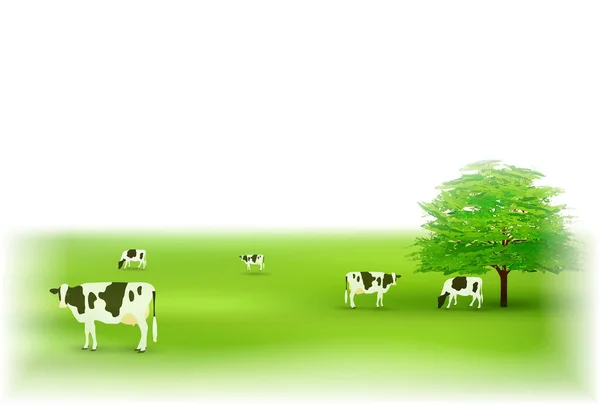 牛の新年カード干支の背景 — ストックベクタ