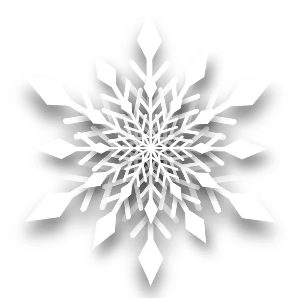 Weihnachten Schnee Winter Licht Symbol — Stockvektor