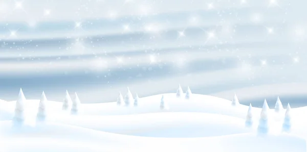 Navidad Nieve Invierno Luz Fondo — Vector de stock