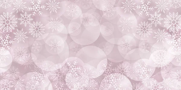Weihnachten Schnee Winter Licht Hintergrund — Stockvektor