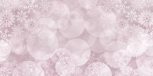 クリスマス雪の冬の光の背景 — ストックベクタ