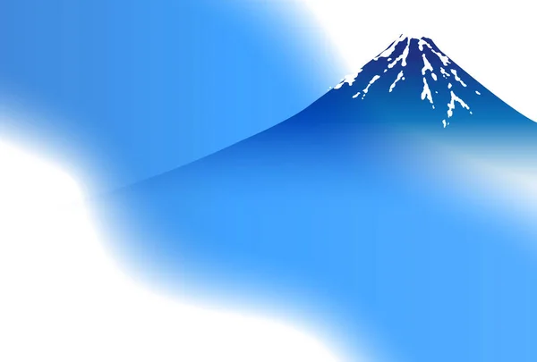 Góra Fuji Nowy Rok Karty Krajobraz Tło — Wektor stockowy
