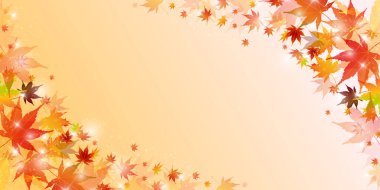 Sonbahar Yaprakları Manzarası Arkaplanı