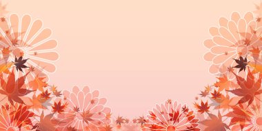 Sonbahar Kasımpatı Yaprakları Arkaplanı