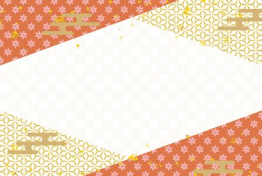 Japon Desenli Nhojo Altın Arkaplanı