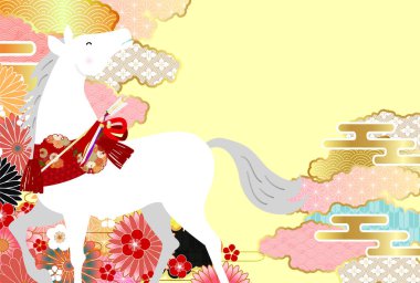 Öğlen Kartı Oriental Zodiac İşaret Arkaplanı