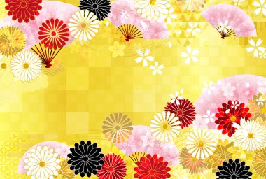 Sakura Kasımpatı Japon Şablonu Nişan Arkaplanı