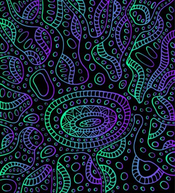 Vintage psychedelic soyut süsleme arka plan. Dekoratif öğe.