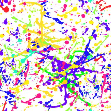 Soyut renkli kızak Dikişsiz desen, beyaz arka planda izole. Vectore grunge parlak doku.