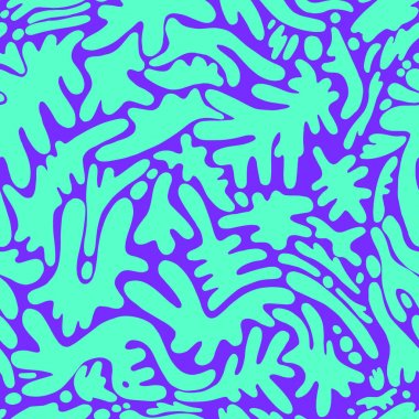 Birçok farklı şekiller ile Dikişsiz soyut dekoratif desen,